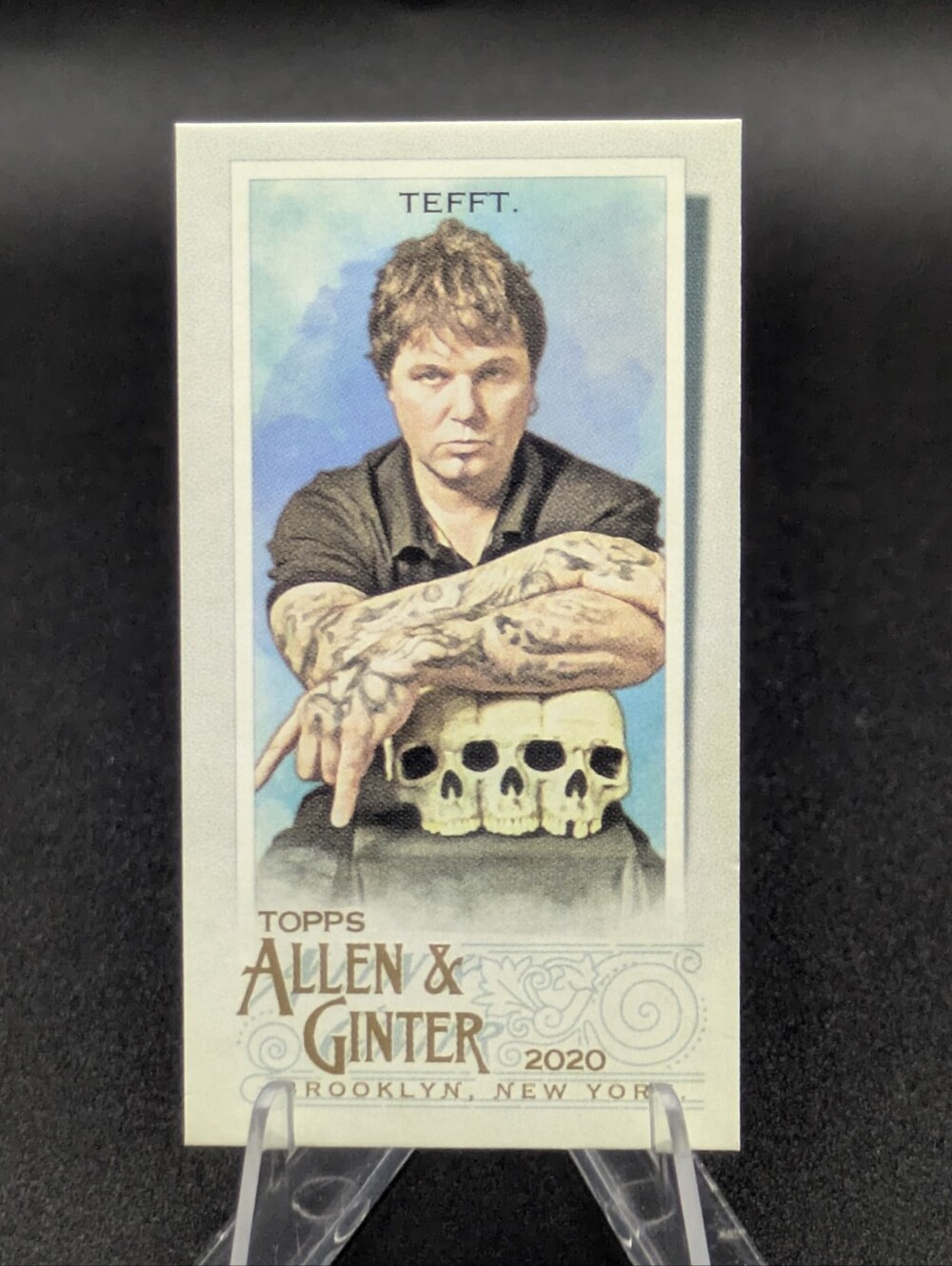 2020 Topps Allen & Ginter /25 Mini Brooklyn Back Steven Tefft #274 Tattoo Artist